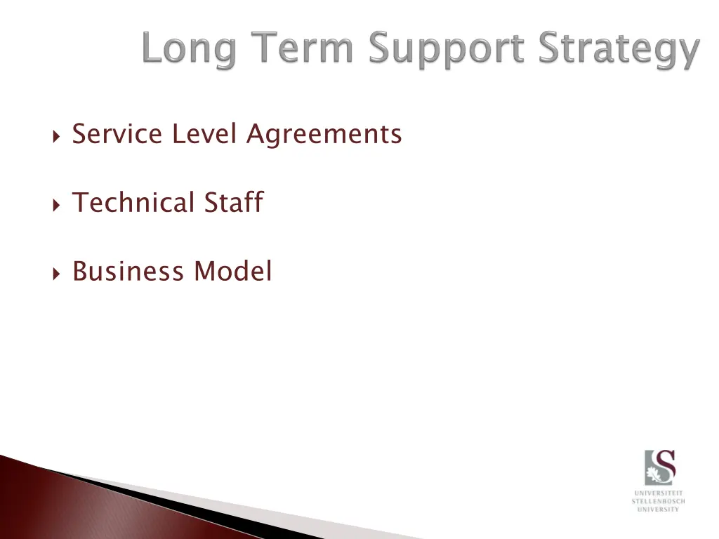 service level agreements