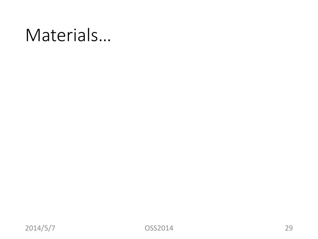 materials