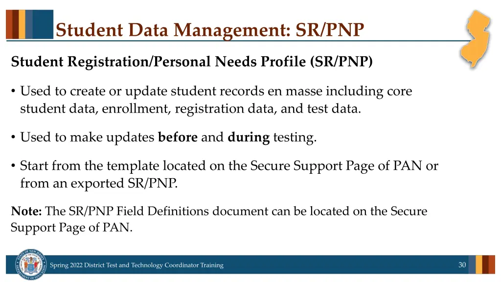 student data management sr pnp