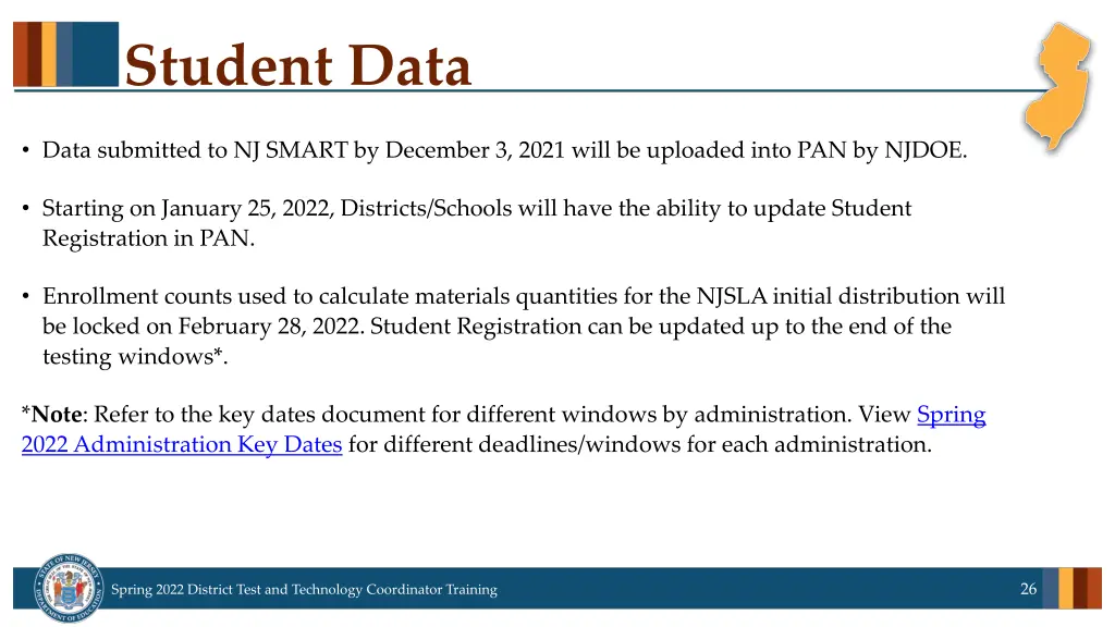 student data