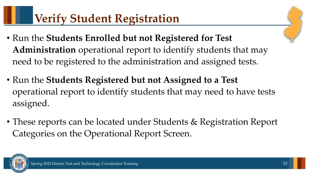 verify student registration