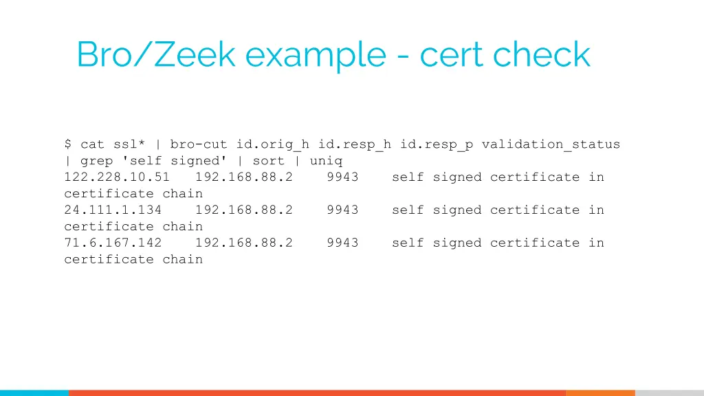 bro zeek example cert check