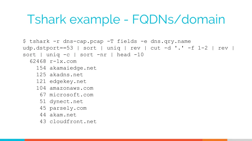 tshark example fqdns domain