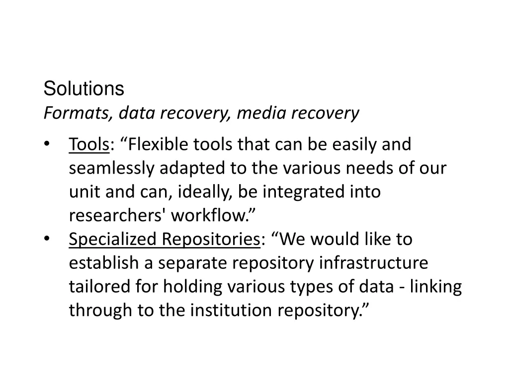 solutions formats data recovery media recovery