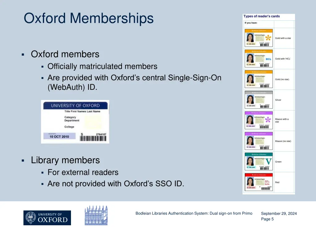 oxford memberships