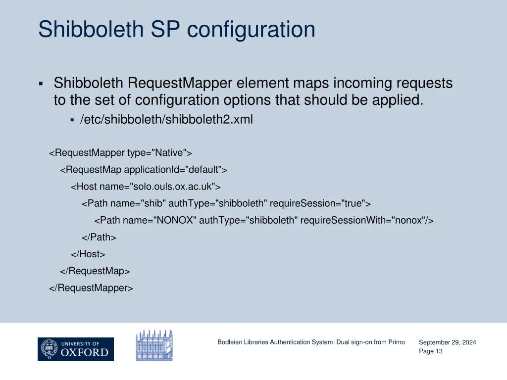 shibboleth sp configuration