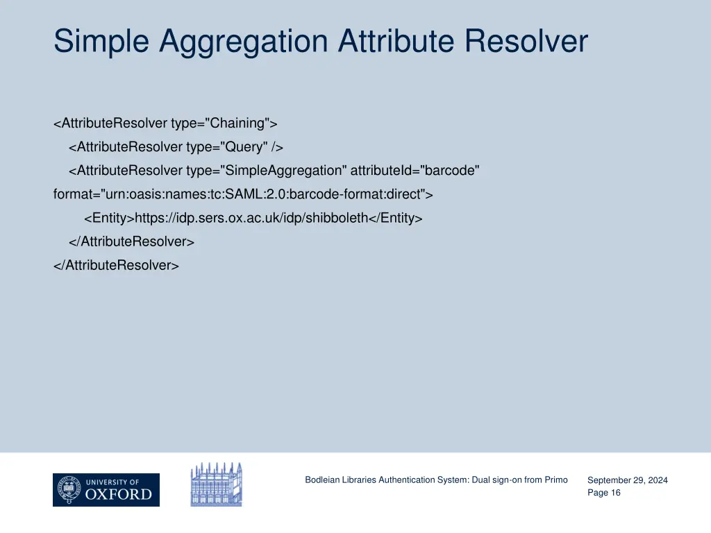 simple aggregation attribute resolver