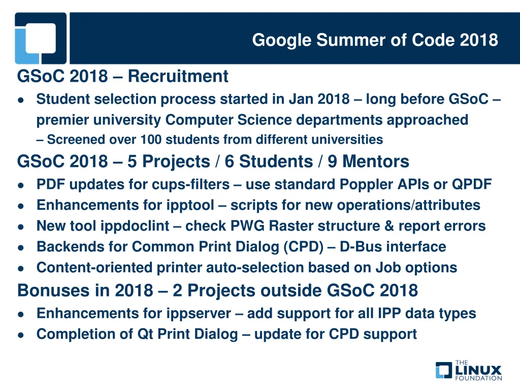 google summer of code 2018