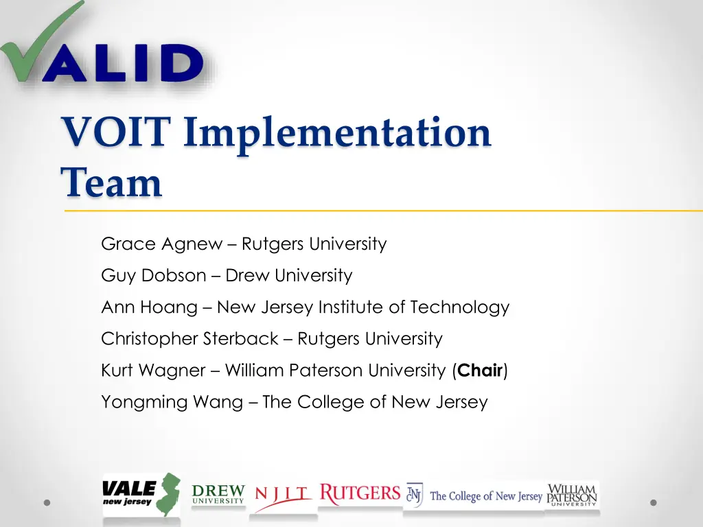 voit implementation team