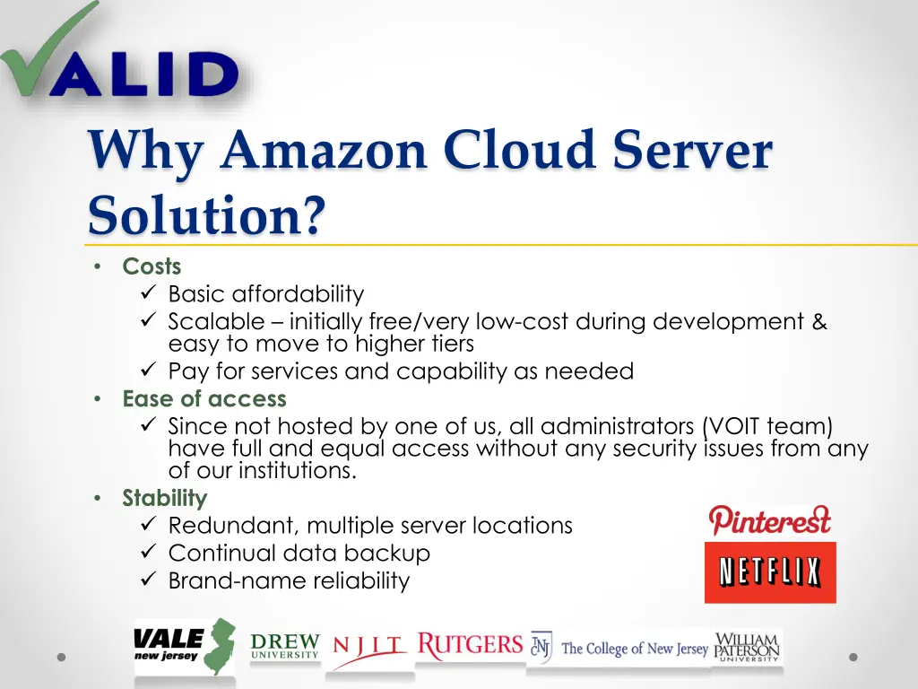 why amazon cloud server solution costs basic