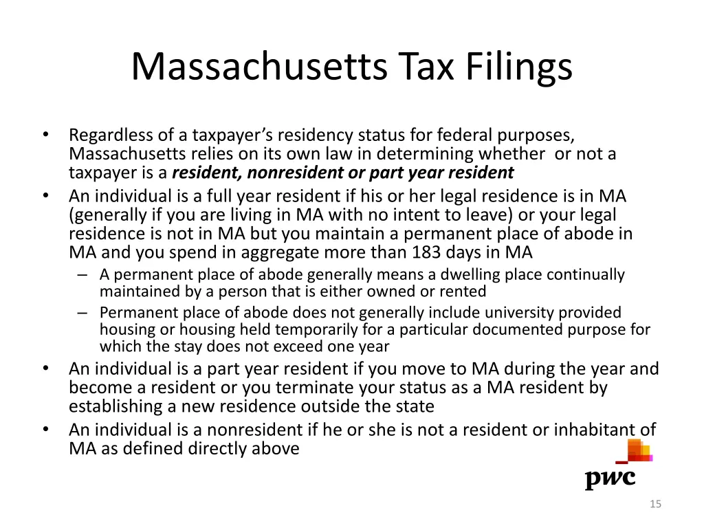 massachusetts tax filings