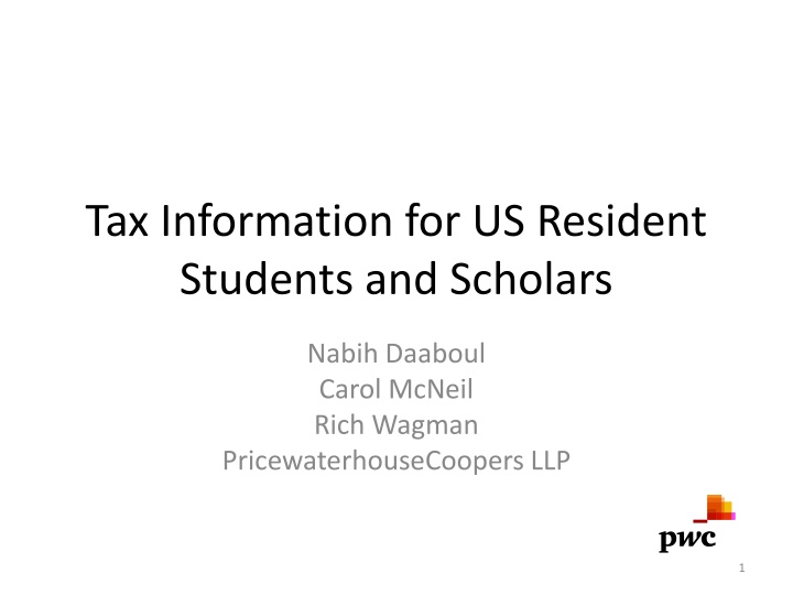 tax information for us resident students