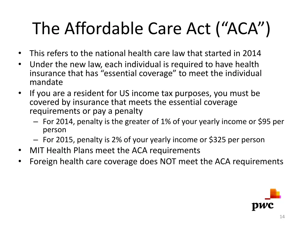 the affordable care act aca