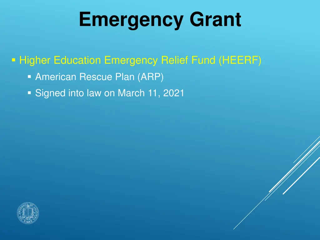 emergency grant