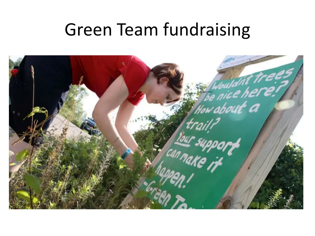 green team fundraising