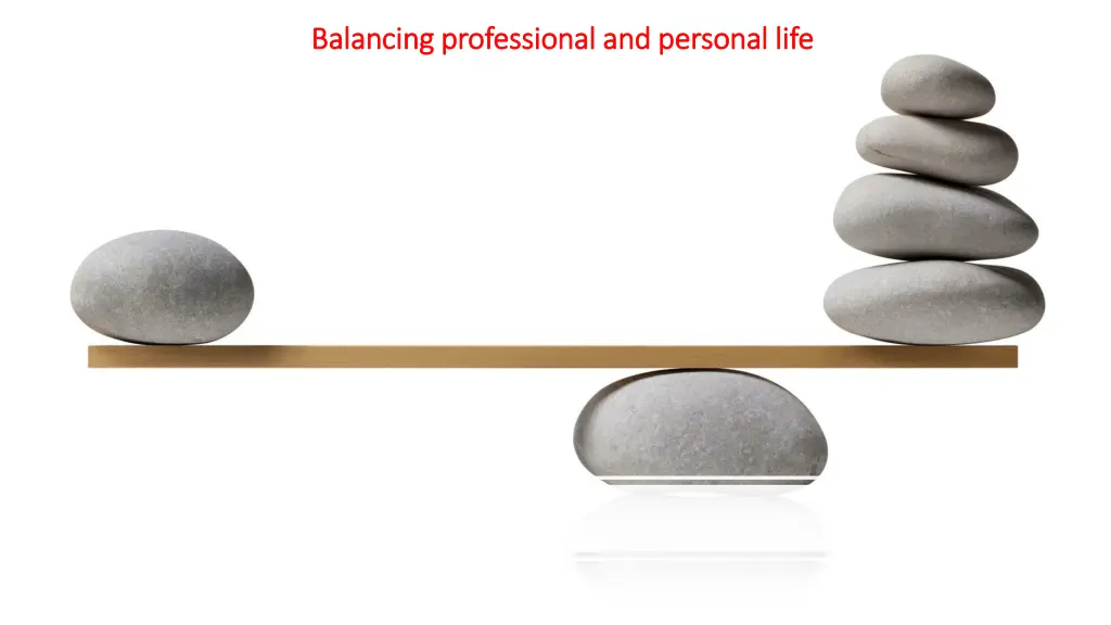 balancing professional and personal life