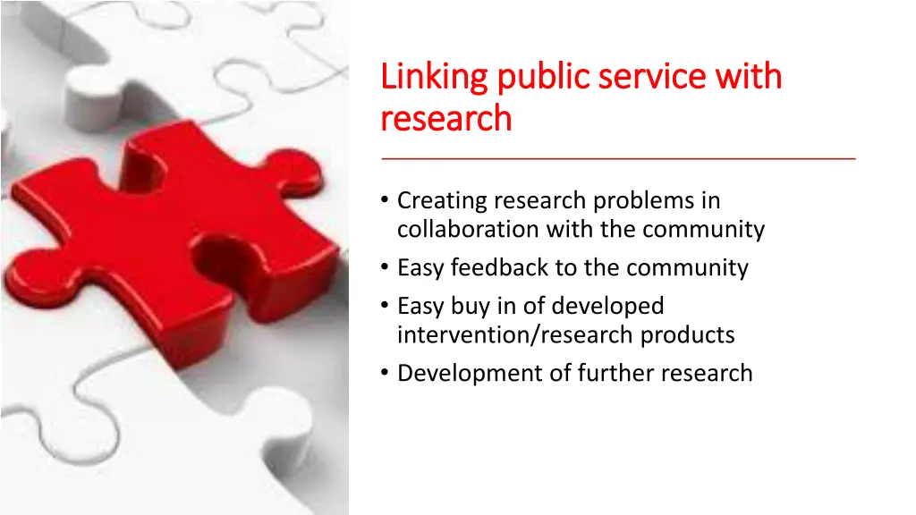 linking public service with linking public