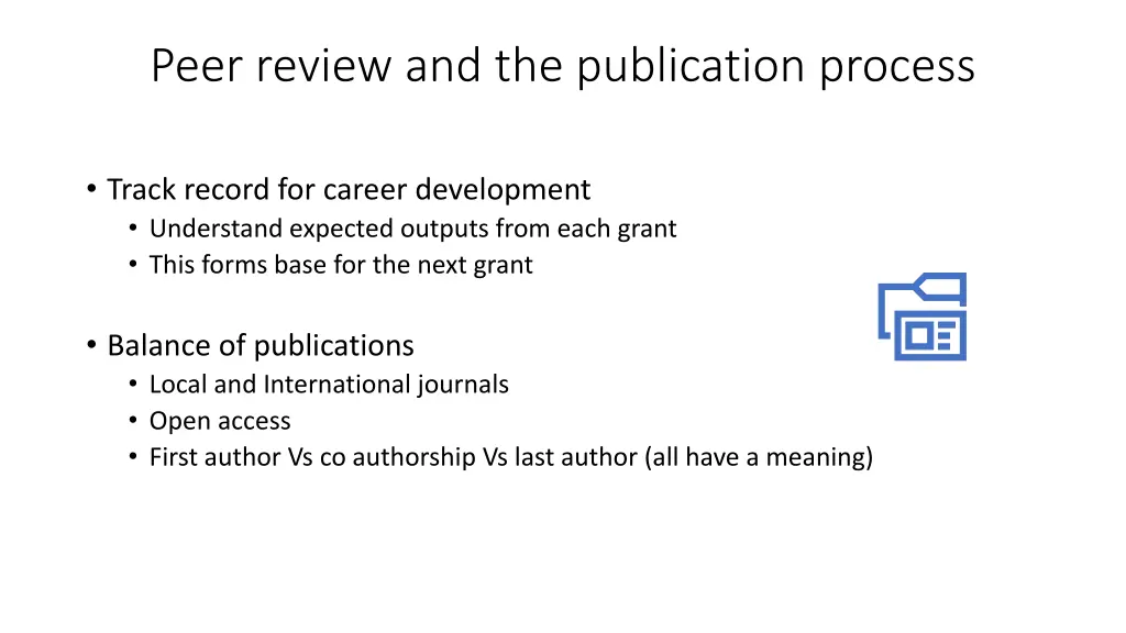 peer review and the publication process 1