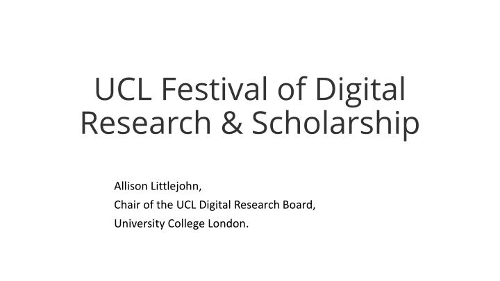 ucl festival of digital research scholarship