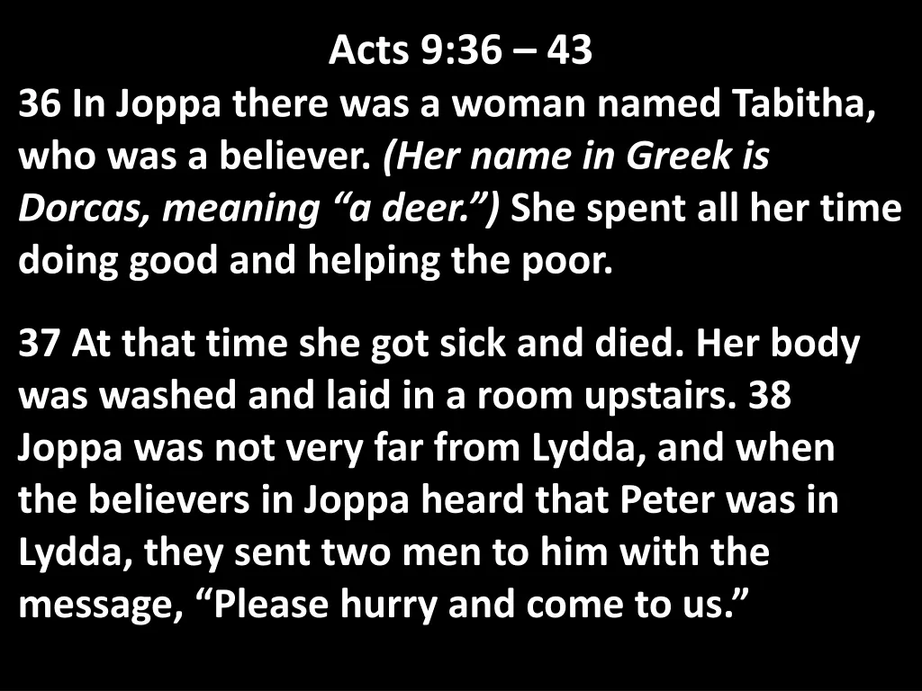 acts 9 36 43