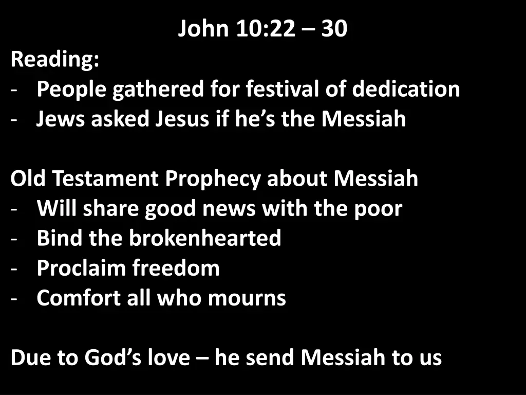 john 10 22 30 10