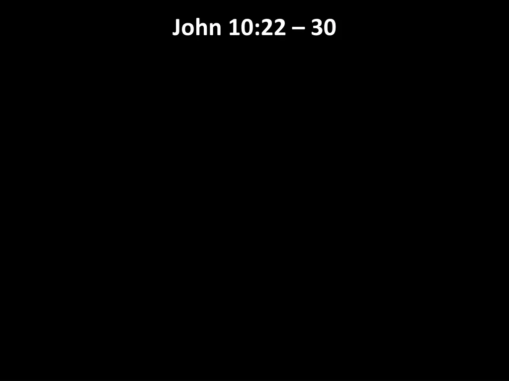 john 10 22 30 2