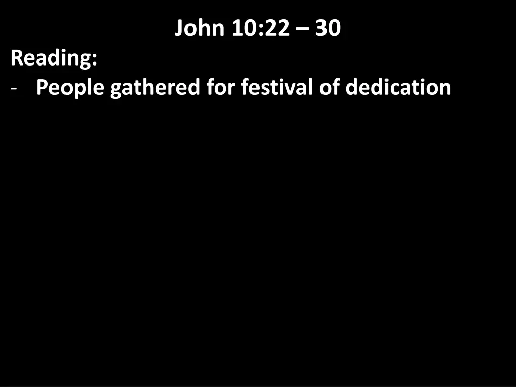 john 10 22 30 3