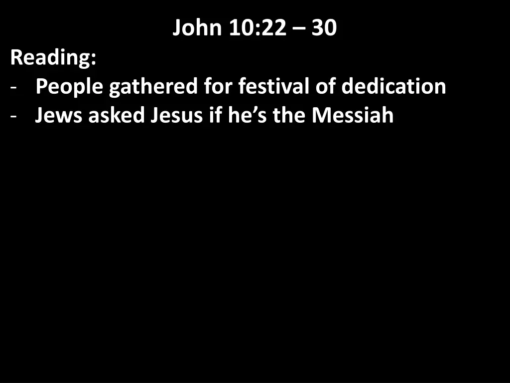 john 10 22 30 4