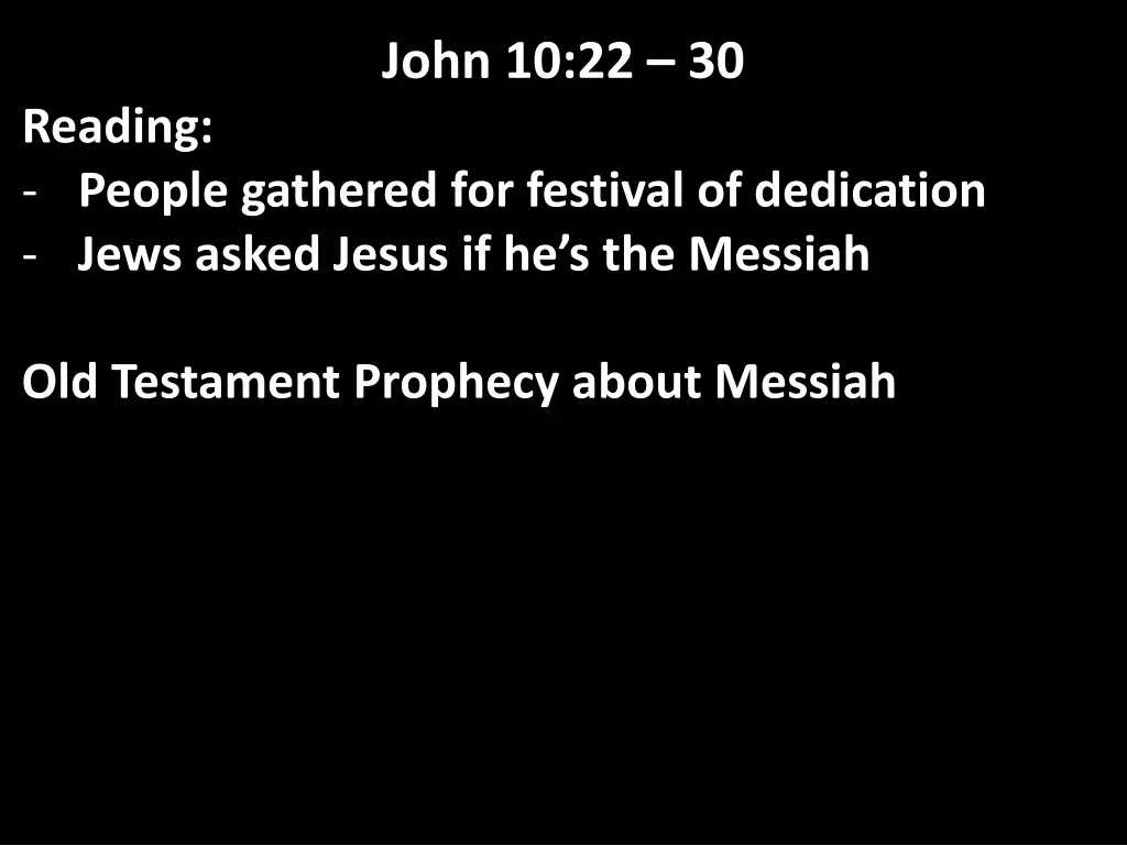 john 10 22 30 5