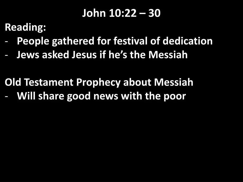 john 10 22 30 6