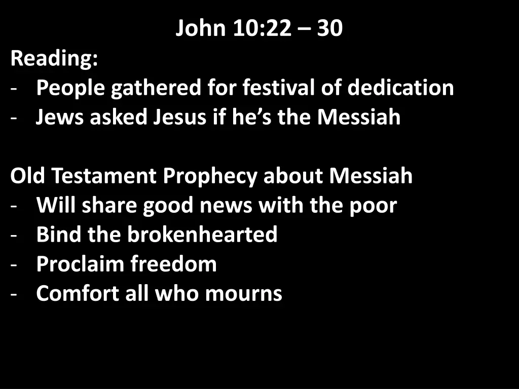 john 10 22 30 9