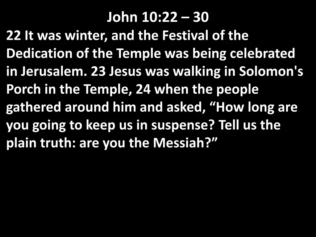 john 10 22 30