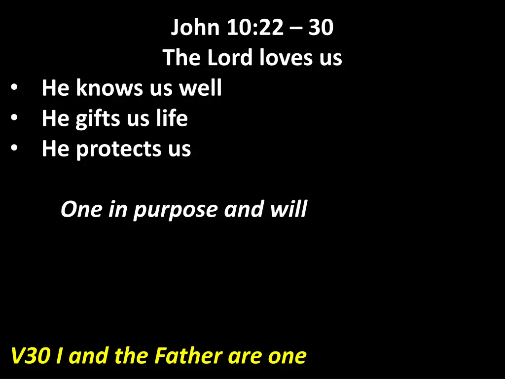 john 10 22 30 the lord loves us 14