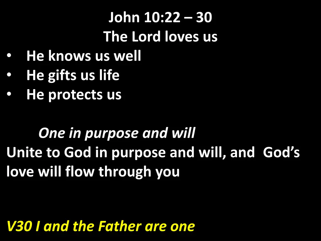 john 10 22 30 the lord loves us 15