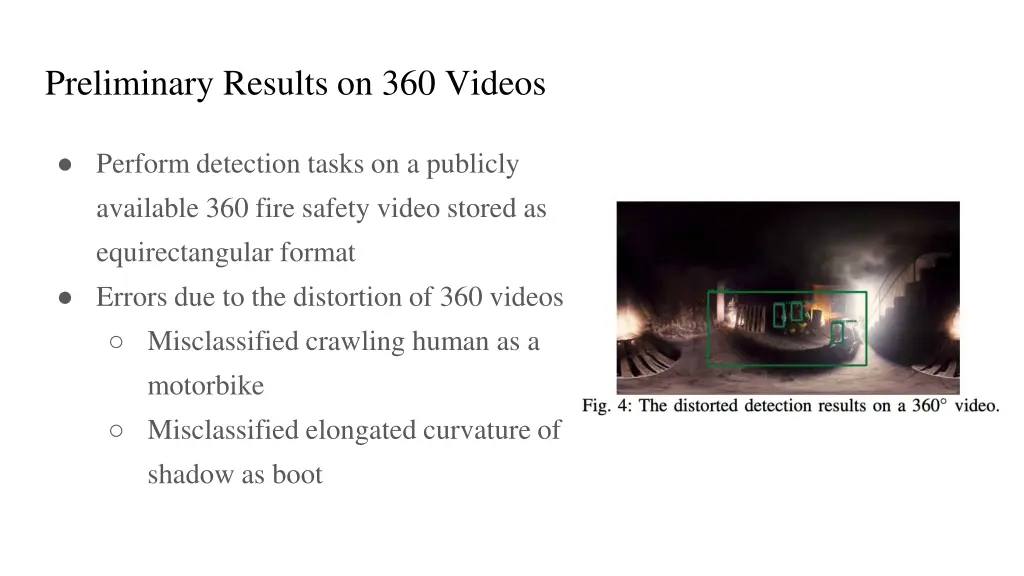 preliminary results on 360 videos