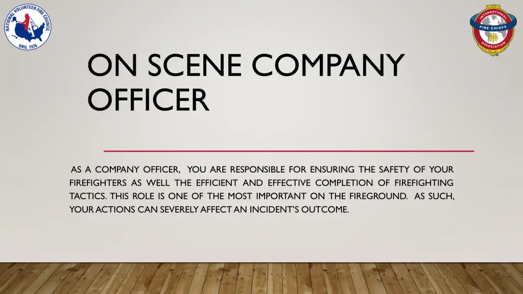 on scene company officer