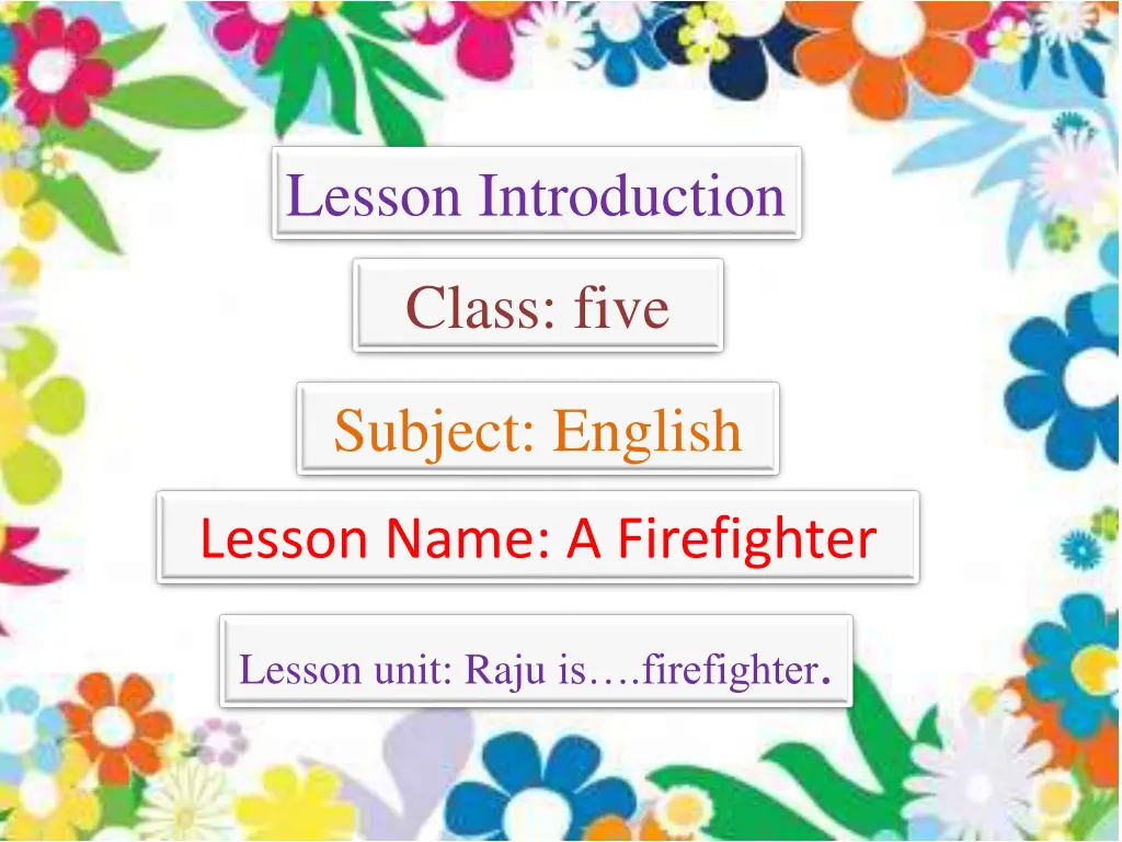 lesson introduction