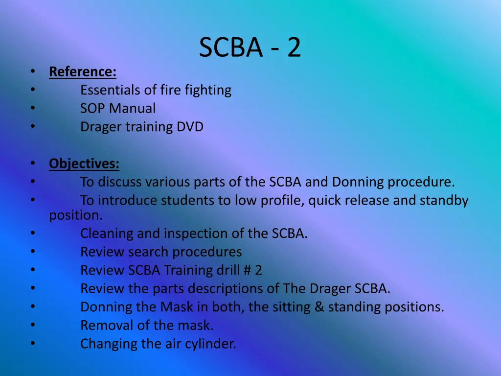 scba 2 1