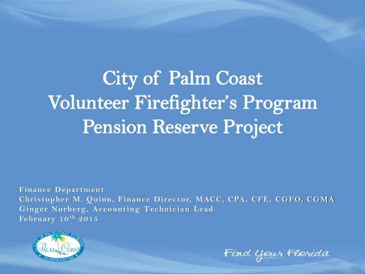 city of palm coast volunteer firefighter