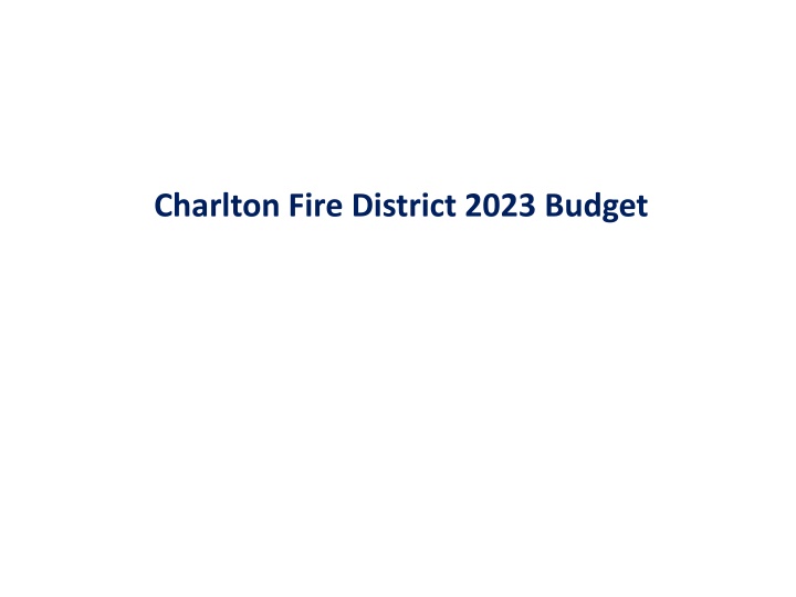 charlton fire district 2023 budget