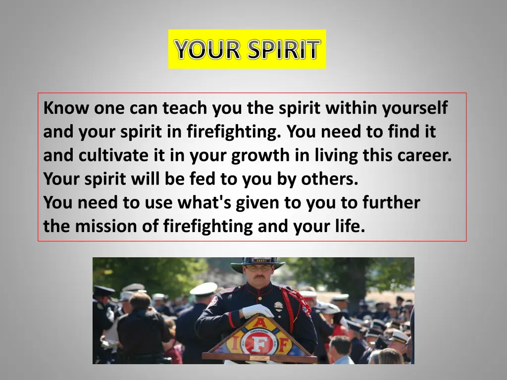 your spirit