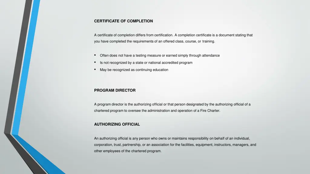 certificate of completion