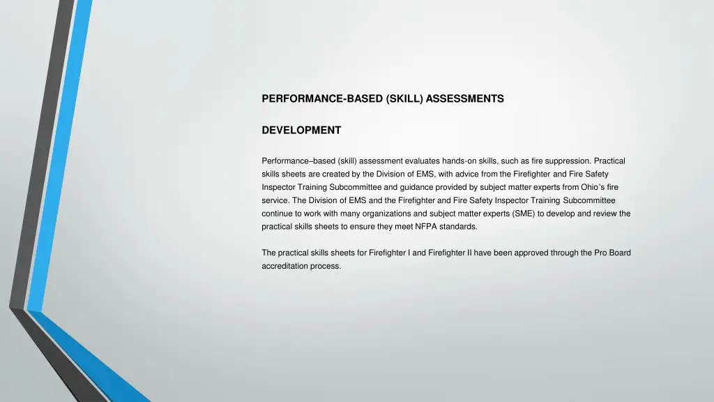 performance based skill assessments