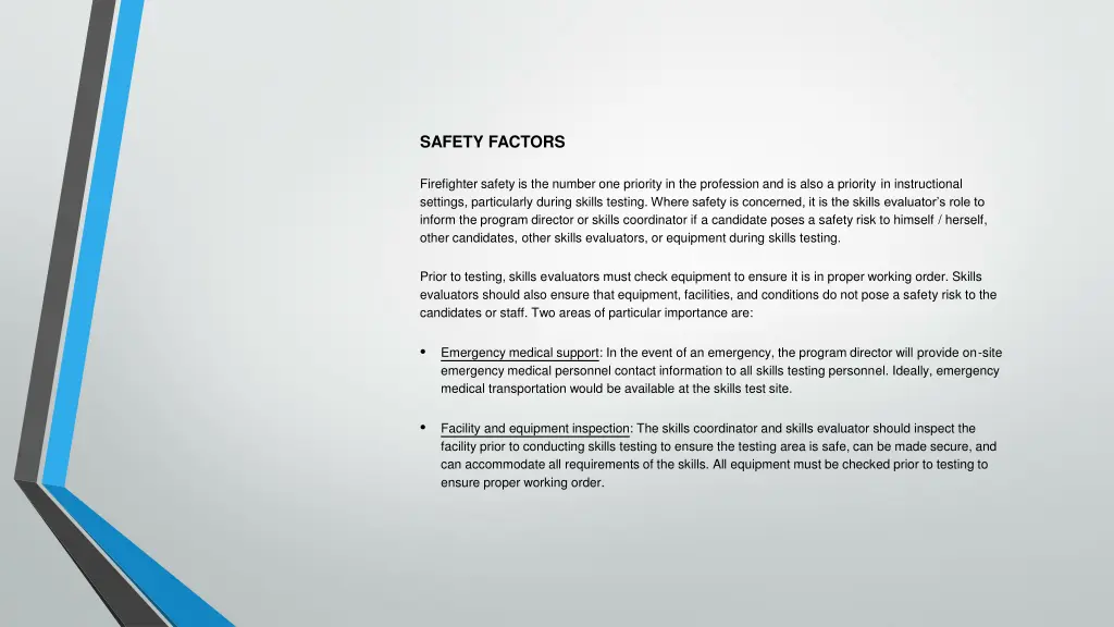 safety factors