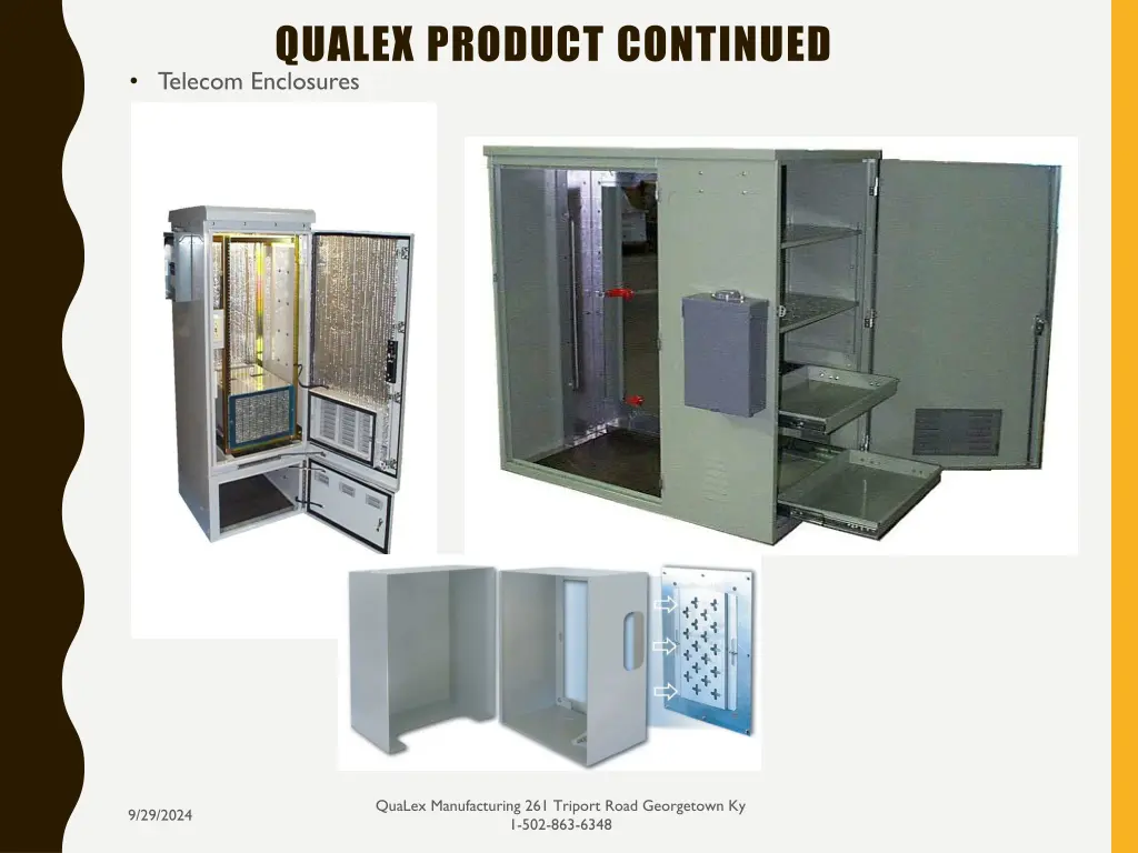 qualex product continued telecom enclosures