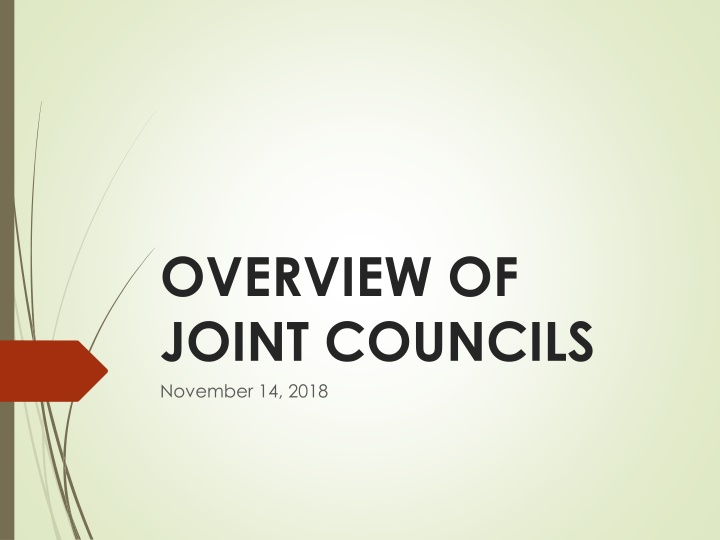 overview of joint councils november 14 2018