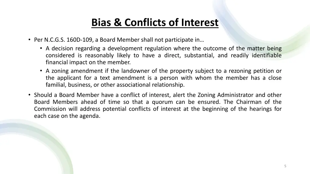 bias conflicts of interest