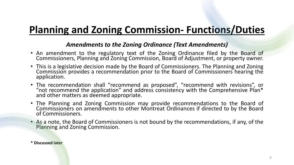 planning and zoning commission functions duties 1