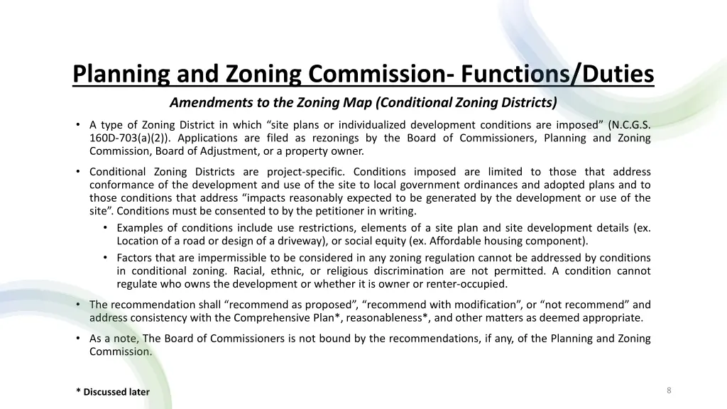 planning and zoning commission functions duties 3