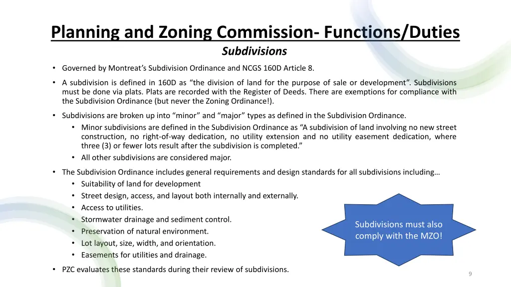 planning and zoning commission functions duties 4